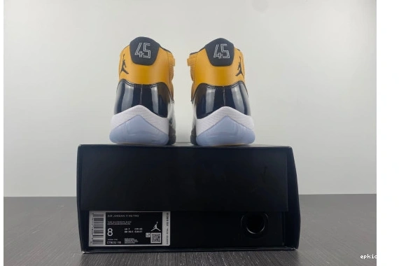 EP yellow black and Jordan 11 AJ11 Air 0521